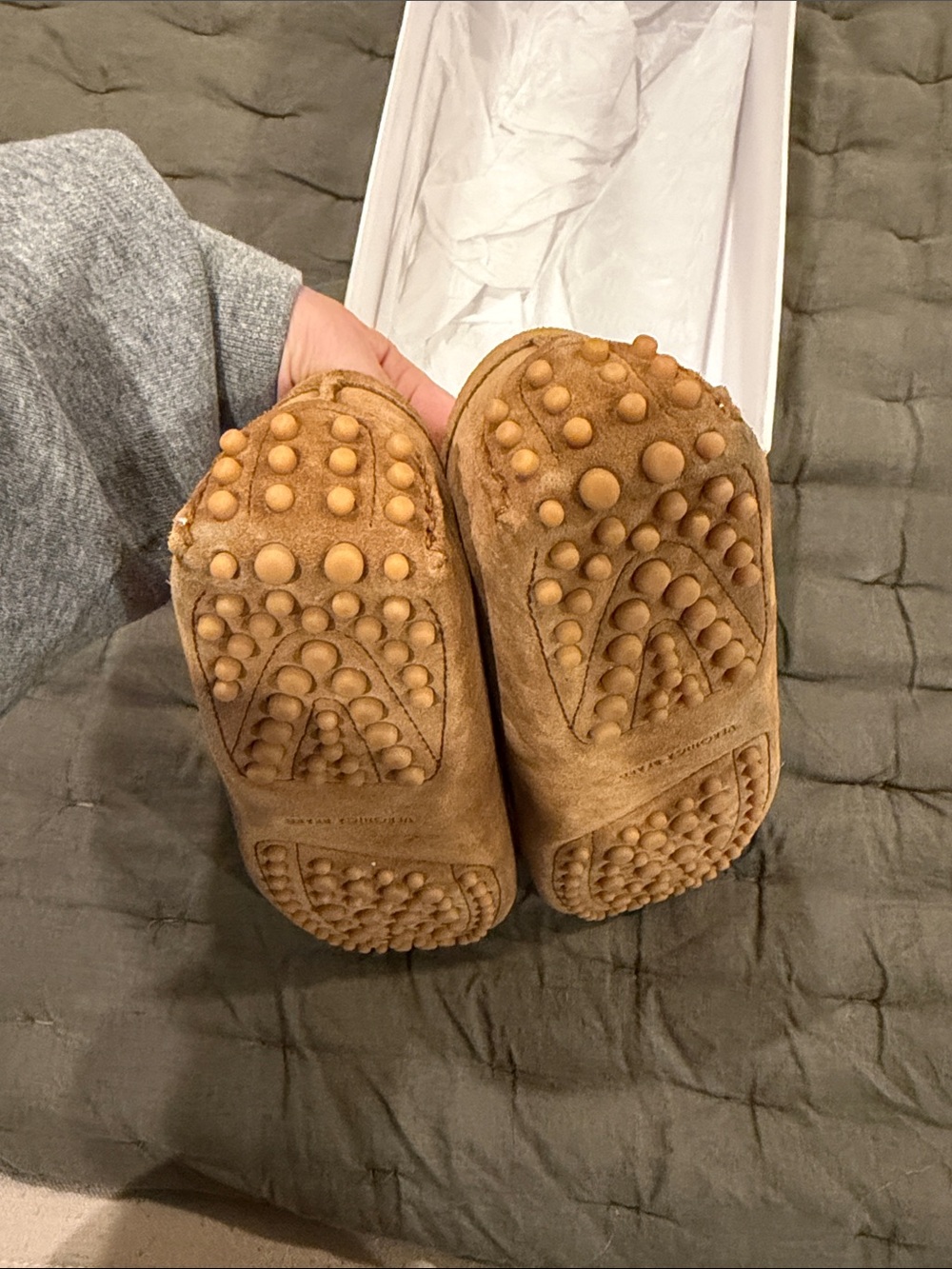 Veronica Beard Jia Suede Tan Loafers in Hazelwood - Picture 4 of 8